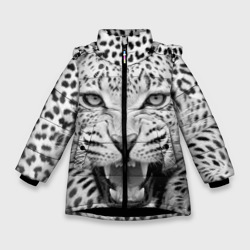 Зимняя куртка для девочек 3D Леопард