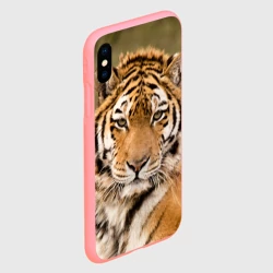 Чехол для iPhone XS Max матовый Тигр бывалый - фото 2