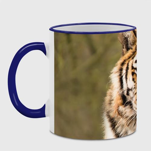 Кружка с полной запечаткой Тигр бывалый, цвет Кант синий - фото 2