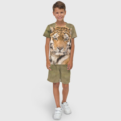 Детский костюм с шортами 3D Тигр бывалый - фото 2