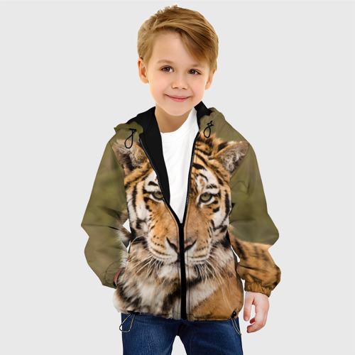 Детская куртка 3D Тигр, цвет черный - фото 3