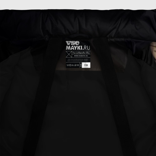 Зимняя куртка для девочек 3D Маска, цвет черный - фото 7