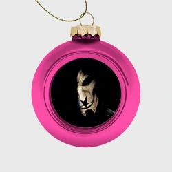 Ёлочный шар стеклянный/пластиковый Маска