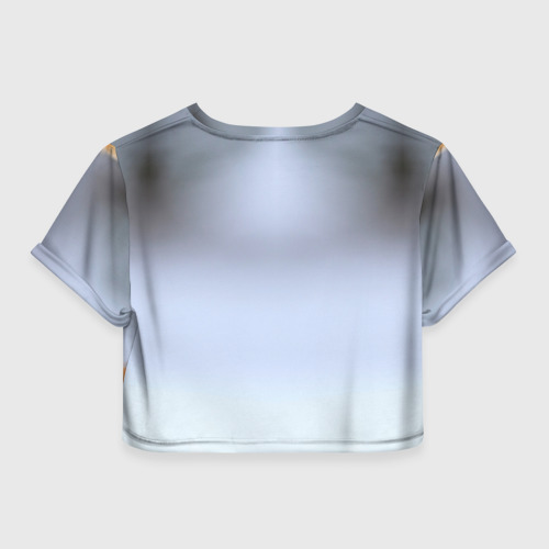 Женская футболка Crop-top 3D Лиса, цвет 3D печать - фото 2