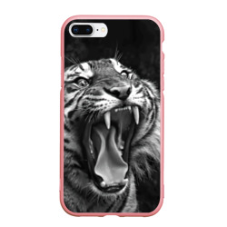 Чехол для iPhone 7Plus/8 Plus матовый Тигр  зевает