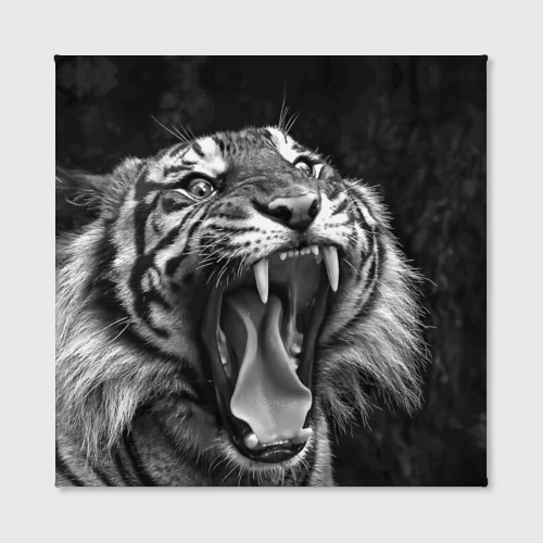 Холст квадратный Тигр  зевает - фото 2