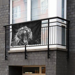 Флаг-баннер Тигр  зевает - фото 2