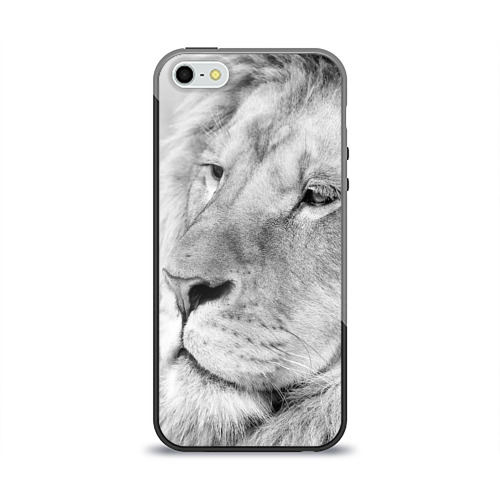 Чехол для iPhone 5/5S глянцевый Лев Фото 01 Чехол для iPhone 5/5S глянцевый Лев Фото 01