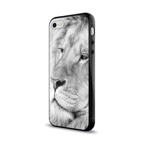 Чехол для iPhone 5/5S глянцевый Лев Фото 01 Чехол для iPhone 5/5S глянцевый Лев Фото 01