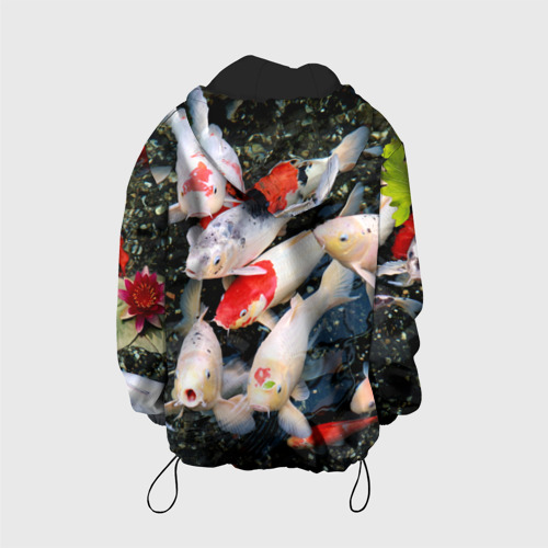 Детская куртка 3D Koi Fish карпы кои, цвет черный - фото 2