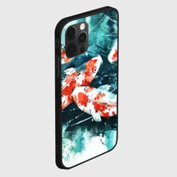 Чехол для iPhone 12 Pro Koi Fish - акварель - фото 2
