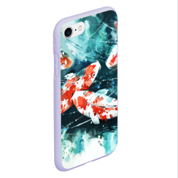 Чехол для iPhone 7/8 матовый Koi Fish (карпы кои) - фото 2