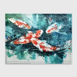 Обложка для студенческого билета Koi Fish - акварель