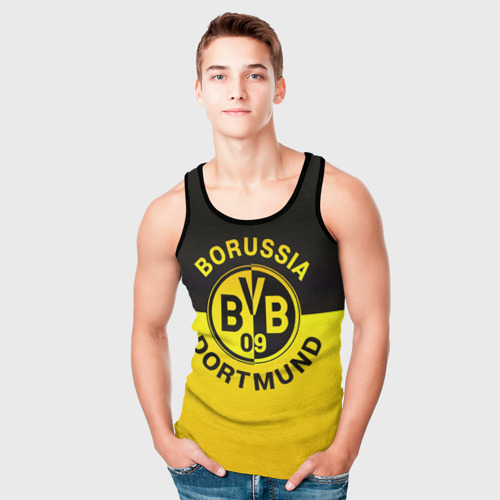 Мужская майка 3D Borussia Dortmund FC, цвет 3D печать - фото 5
