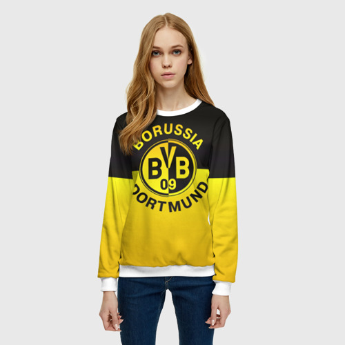 Женский свитшот 3D Borussia Dortmund FC, цвет 3D печать - фото 3