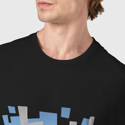 Мужская футболка хлопок Minecraft, цвет черный - фото 6