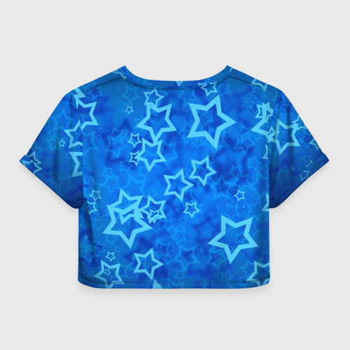 Женская футболка Crop-top 3D Star просто Star, цвет 3D печать - фото 2