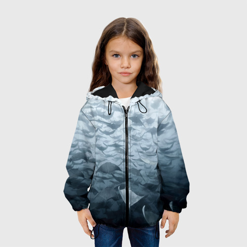 Детская куртка 3D Электрические скаты, цвет черный - фото 4