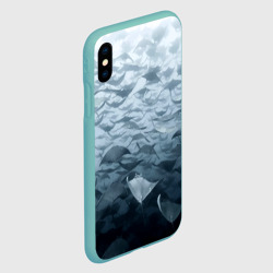 Чехол для iPhone XS Max матовый Электрические скаты - фото 2