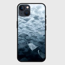 Чехол для iPhone 14 Электрические скаты