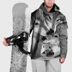 Накидка на куртку 3D Волчья семья