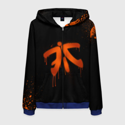 Мужская толстовка 3D на молнии Cs:go - Fnatic Black collection