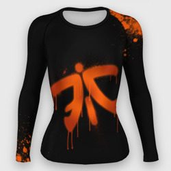 Женский рашгард 3D Cs:go - Fnatic Black collection