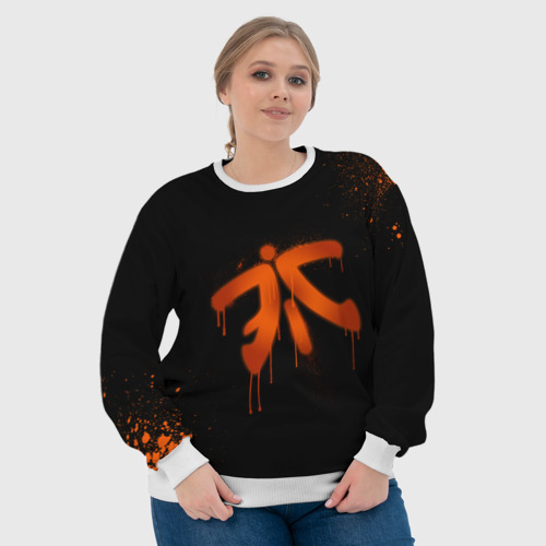 Женский свитшот 3D Cs:go - Fnatic Black collection, цвет 3D печать - фото 6