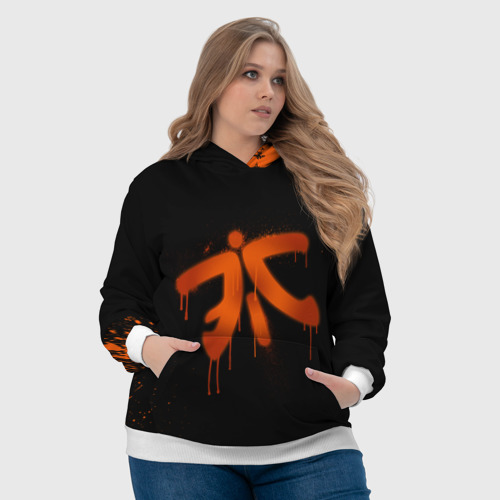 Женская толстовка 3D Cs:go - Fnatic Black collection, цвет 3D печать - фото 6