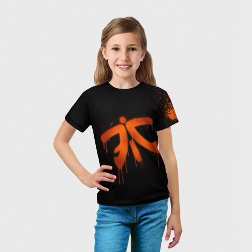 Детская футболка 3D Cs:go - Fnatic Black collection, цвет 3D печать - фото 5