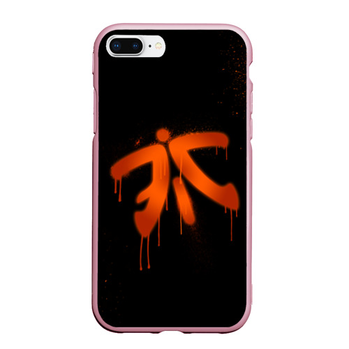 Чехол для iPhone 7Plus/8 Plus матовый Cs:go - Fnatic Black collection, цвет розовый