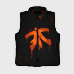 Женский жилет утепленный 3D Cs:go - Fnatic Black collection