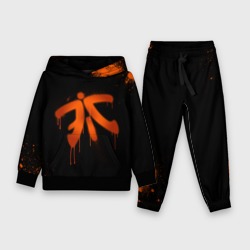 Детский костюм с толстовкой 3D Cs:go - Fnatic Black collection