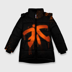 Зимняя куртка для девочек 3D Cs:go - Fnatic Black collection