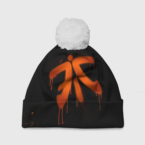 Шапка 3D c помпоном Cs:go - Fnatic Black collection, цвет 3D печать