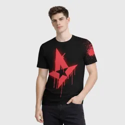 Мужская футболка 3D Cs:go - Astralis Black collection - фото 2