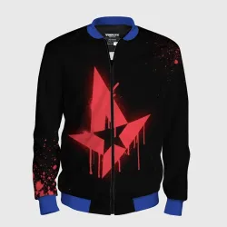 Мужской бомбер 3D Cs:go - Astralis Black collection