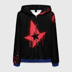 Мужская толстовка 3D на молнии Cs:go - Astralis Black collection