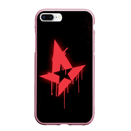 Чехол для iPhone 7Plus/8 Plus матовый Cs:go - Astralis Black collection, цвет розовый