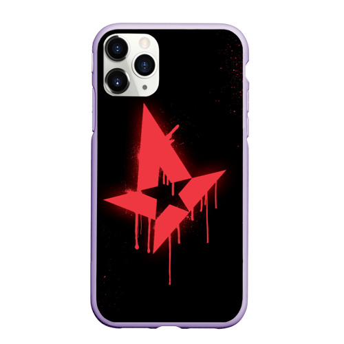 Чехол для iPhone 11 Pro матовый Cs:go - Astralis Black collection, цвет светло-сиреневый