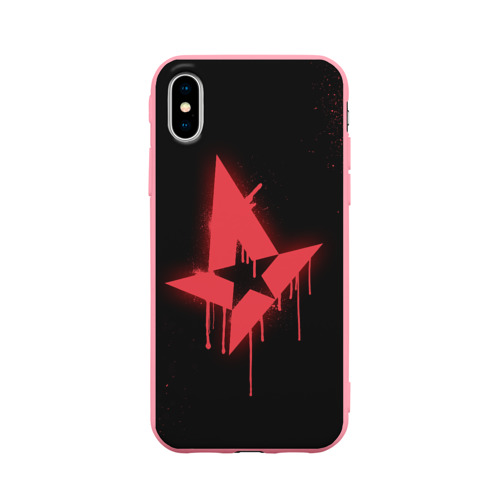 Чехол для iPhone X матовый Cs:go - Astralis Black collection