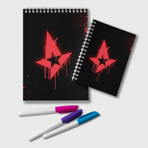 Блокнот Cs:go - Astralis Black collection, цвет клетка