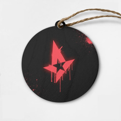Деревянная игрушка круг Cs:go - Astralis Black collection