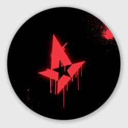 Круглый коврик для мышки Cs:go - Astralis Black collection