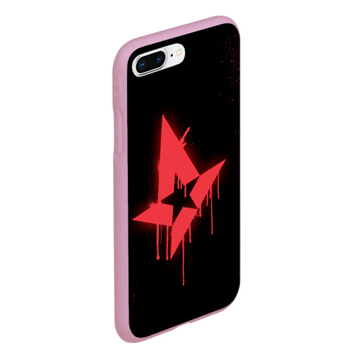 Чехол для iPhone 7Plus/8 Plus матовый Cs:go - Astralis Black collection, цвет розовый - фото 3