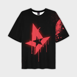 Мужская футболка oversize 3D Cs:go - Astralis Black collection