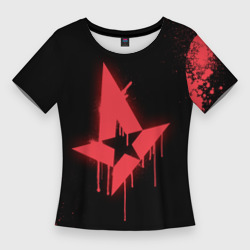 Женская футболка 3D Slim Cs:go - Astralis Black collection