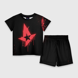 Детский костюм с шортами 3D Cs:go - Astralis Black collection