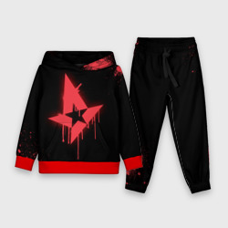 Детский костюм с толстовкой 3D Cs:go - Astralis Black collection
