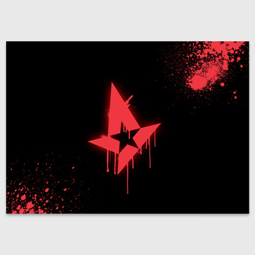 Поздравительная открытка Cs:go - Astralis Black collection, цвет белый